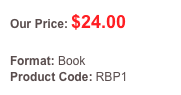 Our Price: $24.00

Format: Book 
Product Code: RBP1
